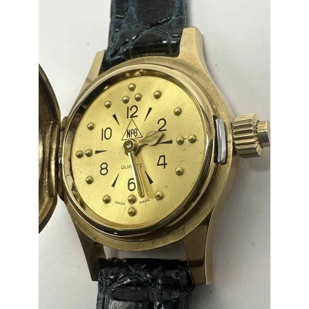 NFB Braille Ladies Watch‎ New Battery Swiss Made 25MM 7